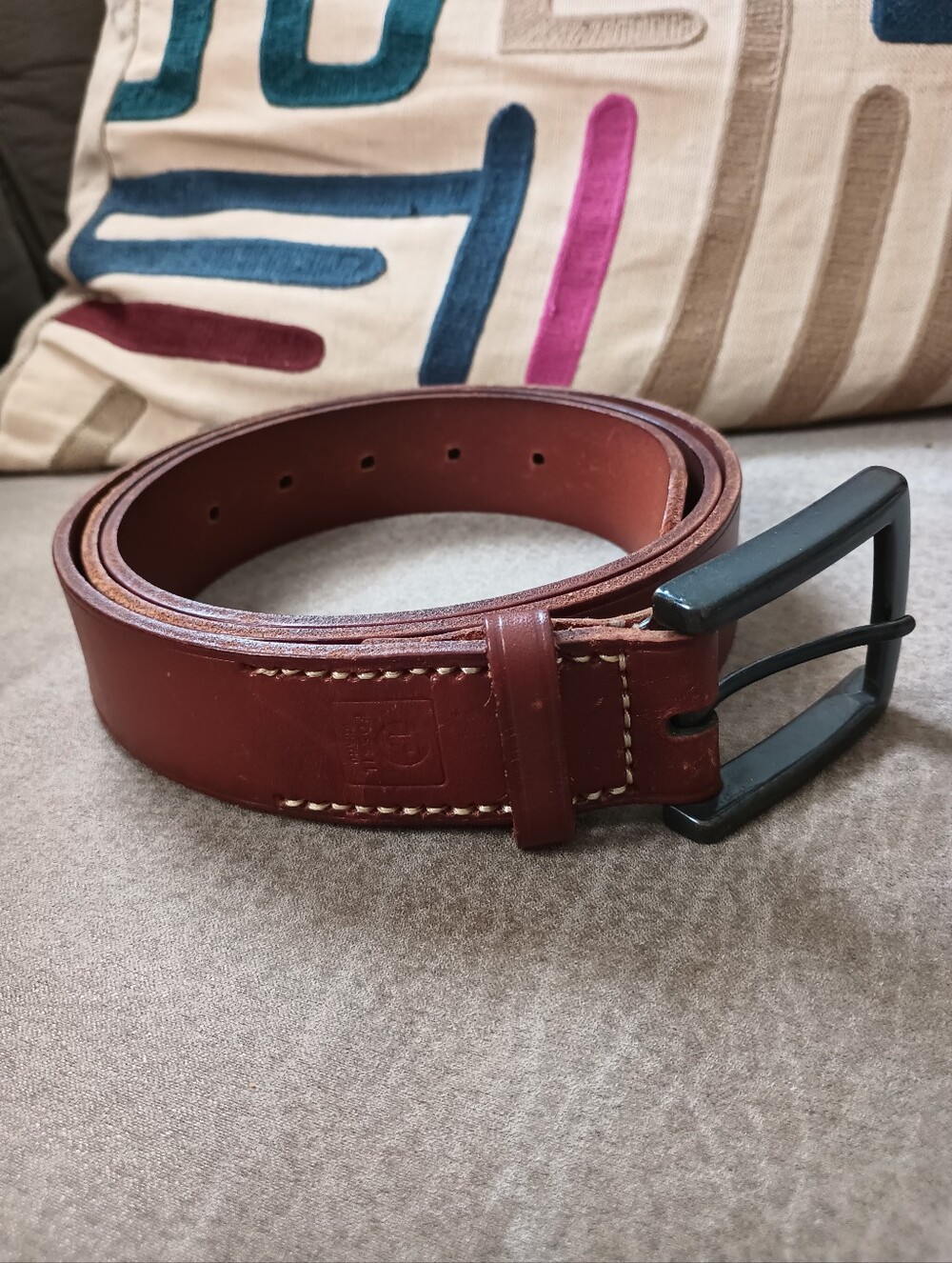 Fossil Belt Mens 6315200 Brown Cow Hide Size 44